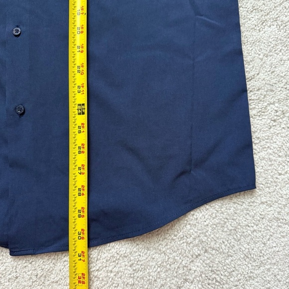 Lucky Brand Men Deep Blue Dress Shirt Sz L - Picture 9 of 9